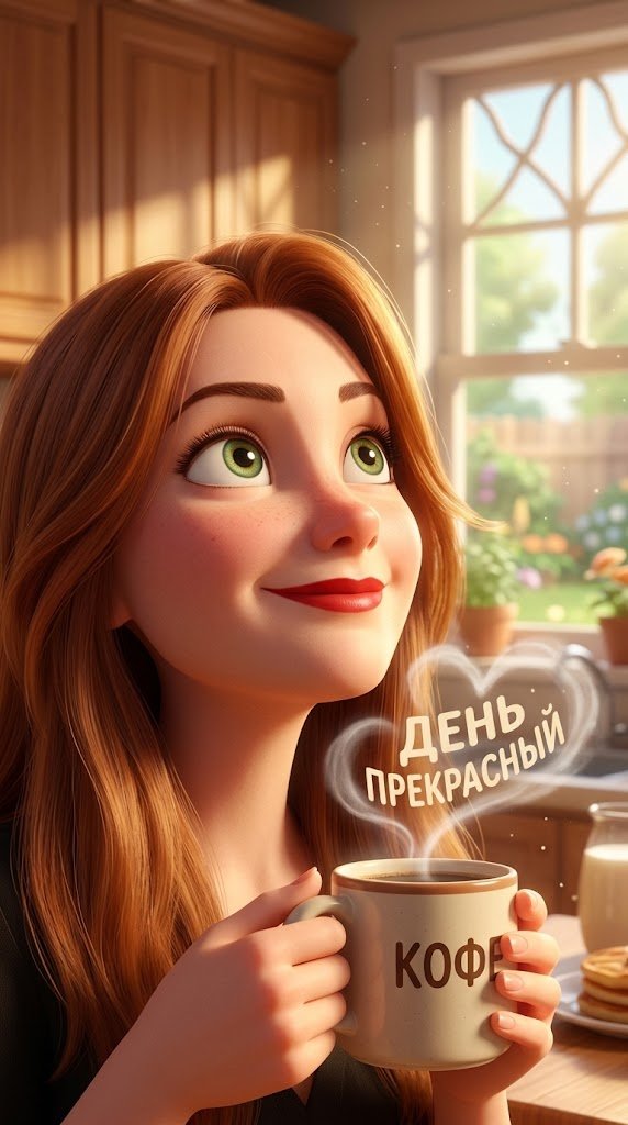 В стиле Сюрреализм
Утро
Кофе
День прекрасный 
В стиле Pixar
Мульт