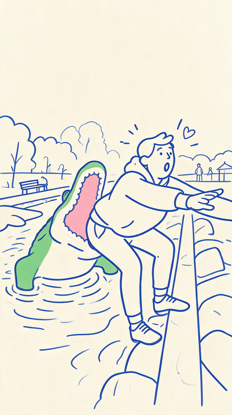 [Enter the desired scene here]is represented by a minimalist hand-drawn doodle illustration based on a color monoline.

The whole picture consists of warm cream ivory or white over a monochrome background. Figures and objects are painted in a clear cobalt blue medium-thick monolain. The line thickness is uniform throughout, and all line ends and corners are gently rounded. It uses slightly loose, natural curves, as if drawn slowly by hand, rather than overly smooth, mechanical vector lines.

Figures are simplified in cute and flexible proportions, and complex anatomical depictions are eliminated. The face is represented only by eyes, short nose and mouth in the form of small dots. The expression is bright and lovely. The hair is divided into a few large, smooth curves, without realistic hair texture or cotton filling.

The hand is represented in a simple round form, but the fingers use only a few short and repetitive curves. Folds and sleeve details are also minimized by short lines. The interior of the figures and objects is mostly blank with background color to maintain a light and open feel at the center of the line.Hair is expressed in a naturally balanced size with the body. The cute simplification is maintained, but the soybean type or infant type ratio is avoided, and the adult figure is expressed in a smooth and balanced ratio of about 5.5 to 6.5.The figure is smooth and friendly, simplified, but the head and body are naturally balanced in adult proportions. Do not use soybean-type or infant-type character ratios.

The overall color is limited to one or two bright point colors, such as yellow and pink, centered on the cobalt blue line. Point color is flat on some small objects, such as cups, earrings, flowers, and props. Do not color a large area in multiple colors.

Doodle graphics such as small hearts, sparkles, and short emphasis lines are minimally placed around the character's behavior and emotions. Maintain sufficient margins, and express the figures or key actions loud and clear in the center of the screen.

A friendly, lovely and stylish atmosphere that suits modern lifestyle brands, emotional stationery brands, and magazine editorial illustrations. Clean 2D flat vector, hand drawing sensibility, color line art, minimalist doodle style.
It does not replicate the figures, poses, object configurations, and layouts of specific reference images, but only applies color monoline representation and simplified drawings.

Negative:
Black outlines, multi-color costumes, realistic human body proportions, sophisticated fingers, realistic hair, complex backgrounds, landscape depictions, excessive props, thick lines, sharp lines, perfectly mechanical Bezier curves, 3D, three-dimensional rendering, shadows, contrast, gradient, Watercolor, pencil texture, paper texture, photorealistic, animated cell coloring, excessive facial expressions, complex patterns, text, typography,excessively large hair, soybean character, excessively large ratio of hair to body, infant SD character ratio, 2 assholes·3-back body type, short and small torso, excessively small shoulders and body